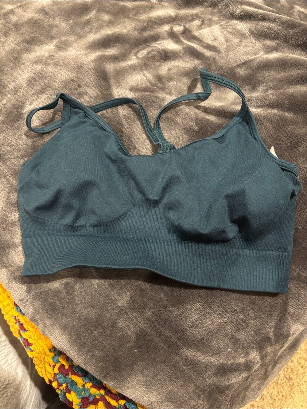 Gymshark Deep Teal Seamless Sports Bra